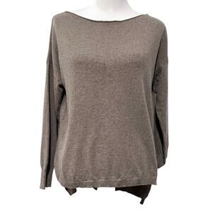 Nina Loca Women’s Sweater Italian Wool Cashmere Pullover High-Low One Size